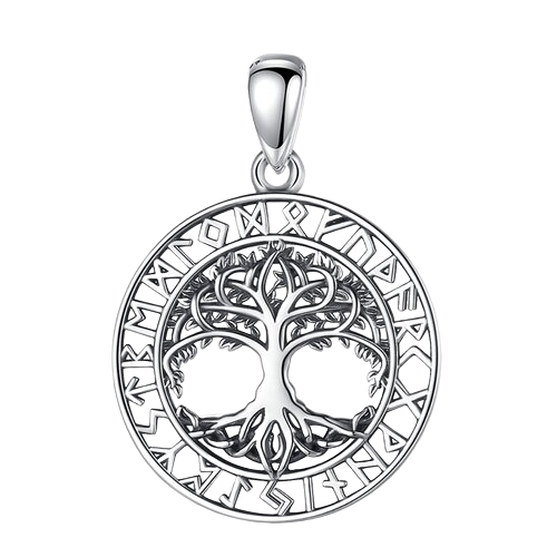 Vikingo - Dije -Arbol de la vida Futhark