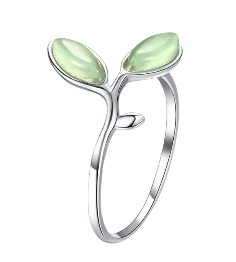 Danmei - Anillo - Hojas de Jade