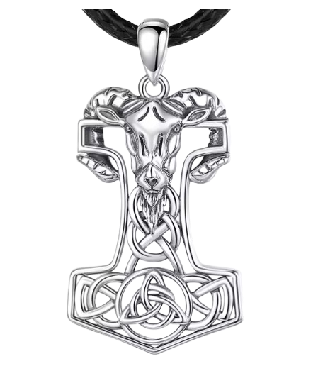 Vikingo - Dije - Carnero y Martillo Triskelion